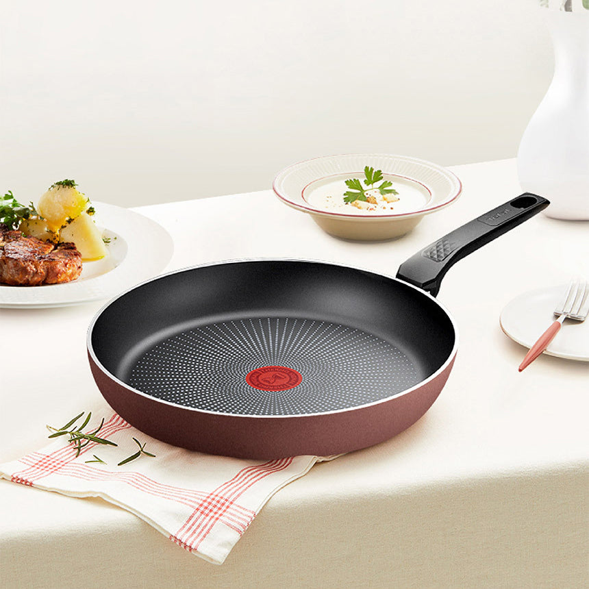 Tefal New Chef Touch Induction Wok Pan (28cm) Dishwasher Oven Safe No PFOA Brown