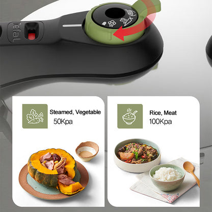 TEFAL SECURE TRENDY Pressure Cooker (2.0L) 5 Security System + Glass Lid