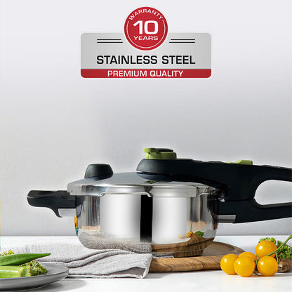TEFAL SECURE TRENDY Pressure Cooker (2.0L) 5 Security System + Glass Lid