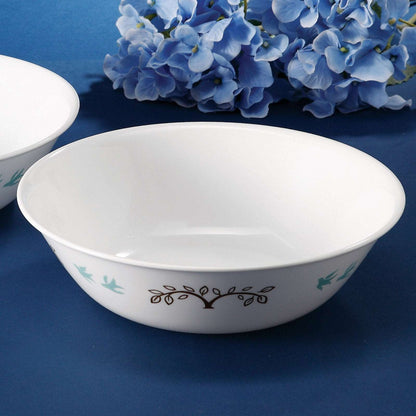 Corelle Coordinates Tree Bird Pasta Noodle Bowl 2p Glass Dinnerware Set Dishwasher Oven Safe