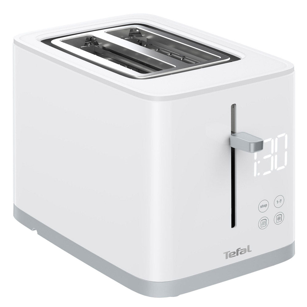 Tefal TT6941 Sense Digital Toaster 2 Automatically Center Slot 7 Levels Indicator Light 850W White