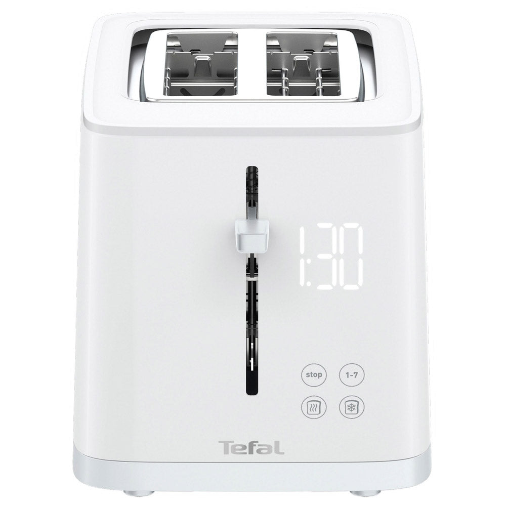 Tefal TT6941 Sense Digital Toaster 2 Automatically Center Slot 7 Levels Indicator Light 850W White