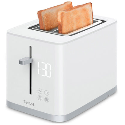 Tefal TT6941 Sense Digital Toaster 2 Automatically Center Slot 7 Levels Indicator Light 850W White