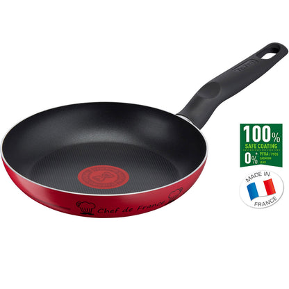 Tefal VALIDE COOK Titanium Nonstick Frying Pan (20cm) Dishwasher Oven Safe No PFOA Red