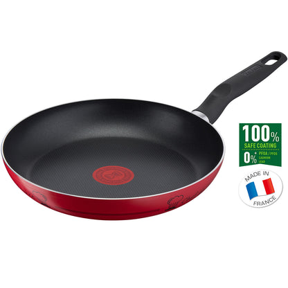 Tefal VALIDE COOK Titanium Nonstick Frying Pan (26cm) Dishwasher Oven Safe No PFOA Red