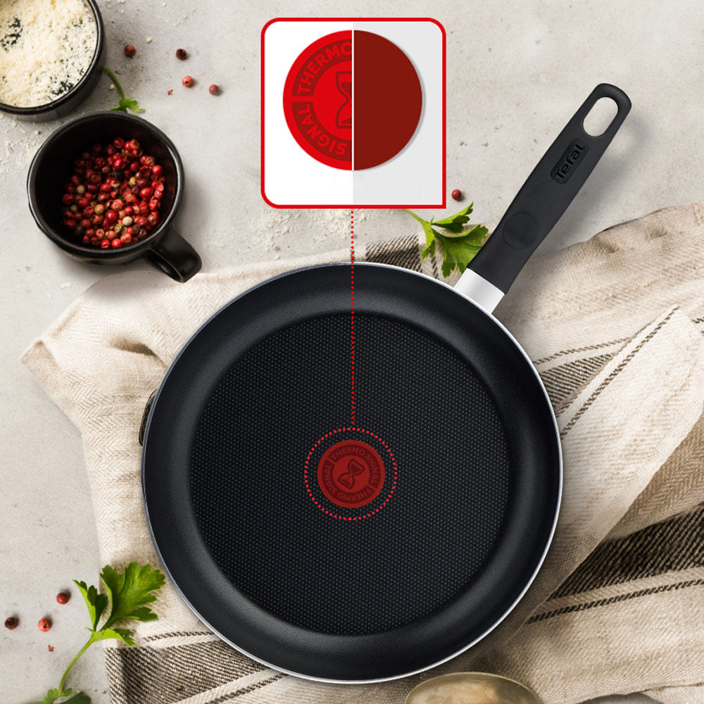 Tefal VALIDE COOK Titanium Nonstick Frying Pan (20cm) Dishwasher Oven Safe No PFOA Red