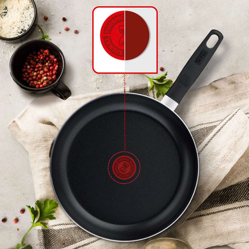 Tefal VALIDE COOK Titanium Nonstick Frying Pan (30cm) Dishwasher Oven Safe No PFOA Red