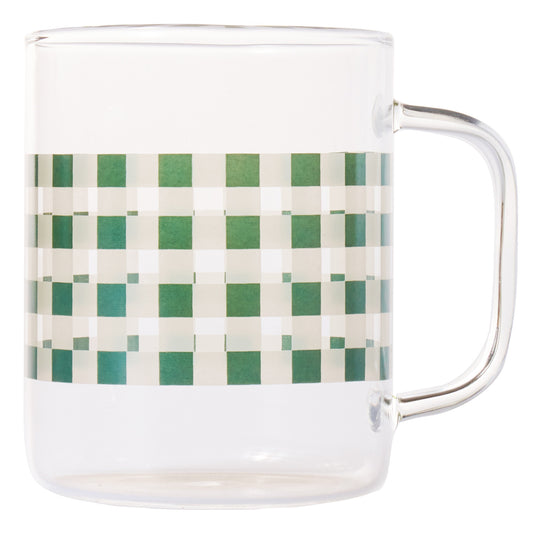 ZEKE Glass Mug Cup (430ml) Tableware Green - 라씨에뜨 제크 머그 430ml - adamhnk