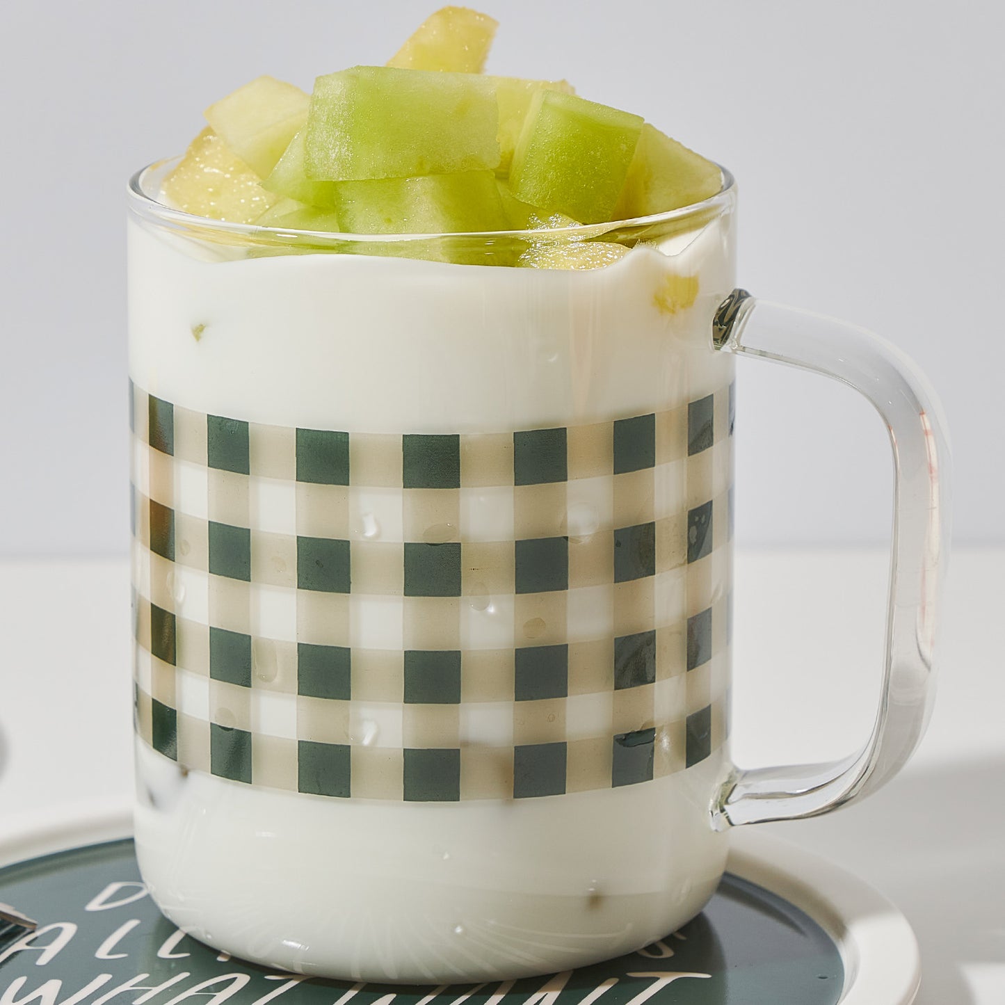 ZEKE Glass Mug Cup (430ml) Tableware Green - 라씨에뜨 제크 머그 430ml - adamhnk