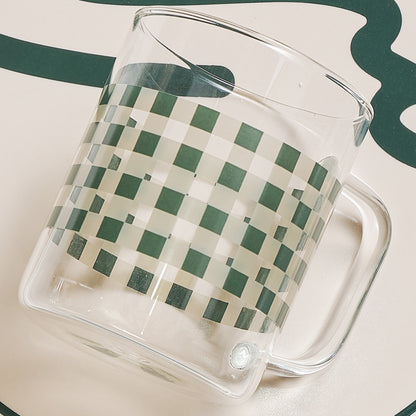 ZEKE Glass Mug Cup (430ml) Tableware Green - 라씨에뜨 제크 머그 430ml - adamhnk